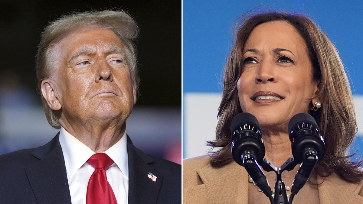 Trump and Harris in North Carolina