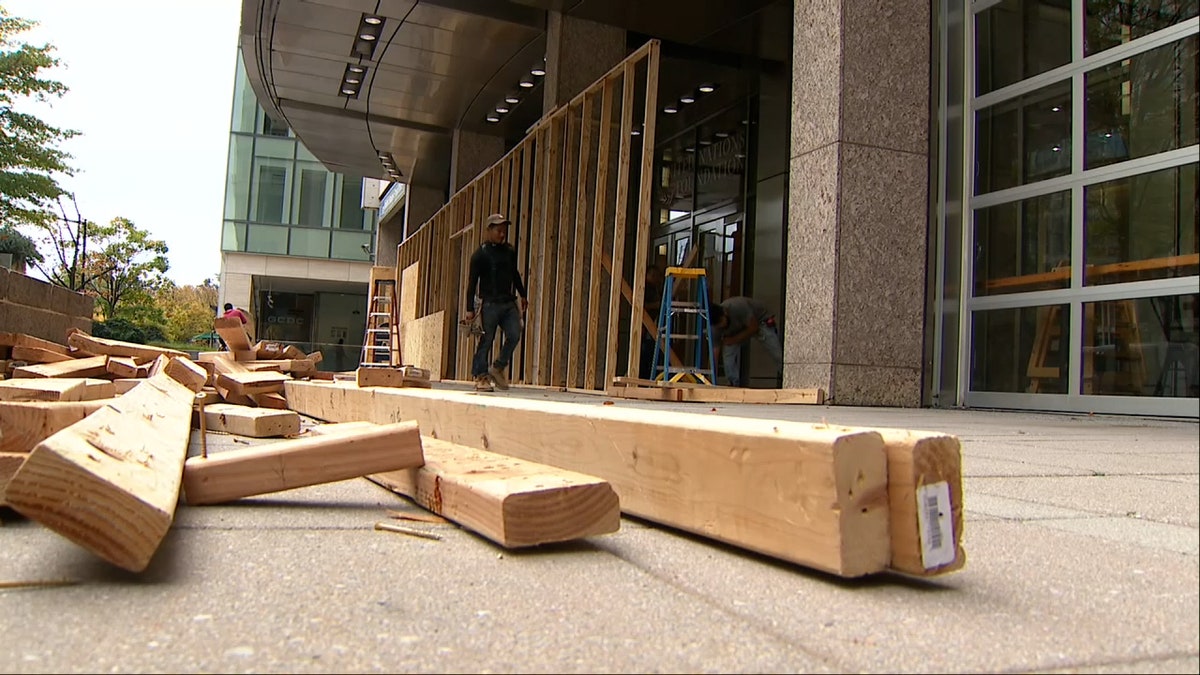 Businesses boarding up in Washington, D.C.