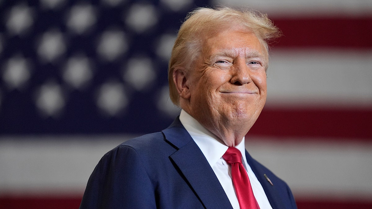 Trump smiling in closeup shot