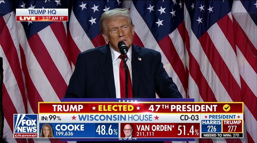 Trump rejoices in obstacles overcome in victory speech