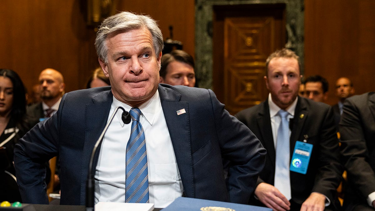 Wray in June 2024 testifying to Congress