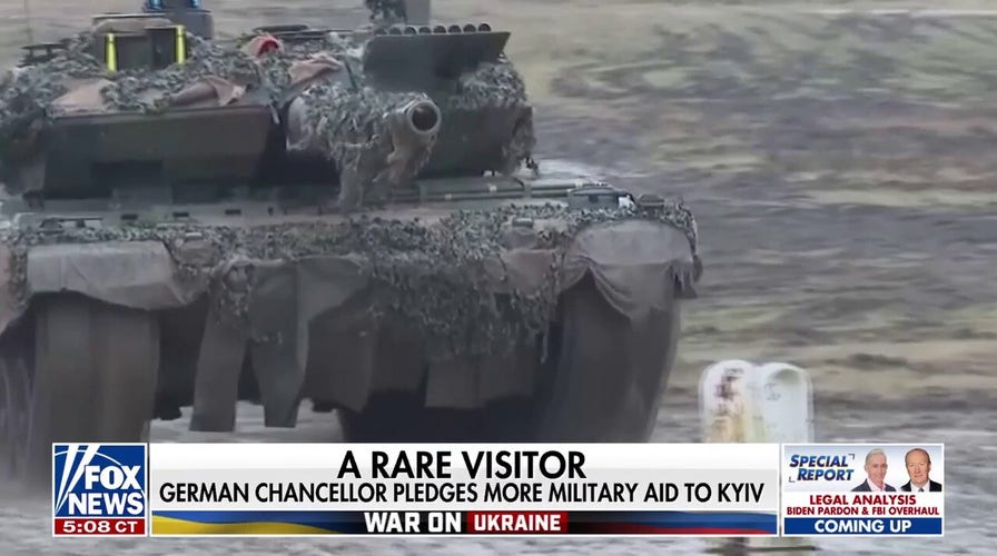 German chancellor promises more military aid to Kyiv