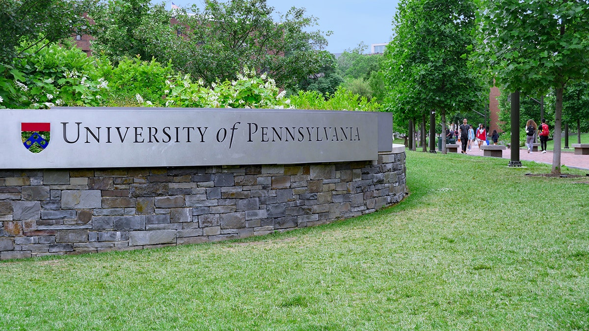 Philadelphia, USA - May 28, 2019: Even by Ivy League standards, the University of Pennsylvania's campus is very green and shady, as seen in this view along Locust Walk.