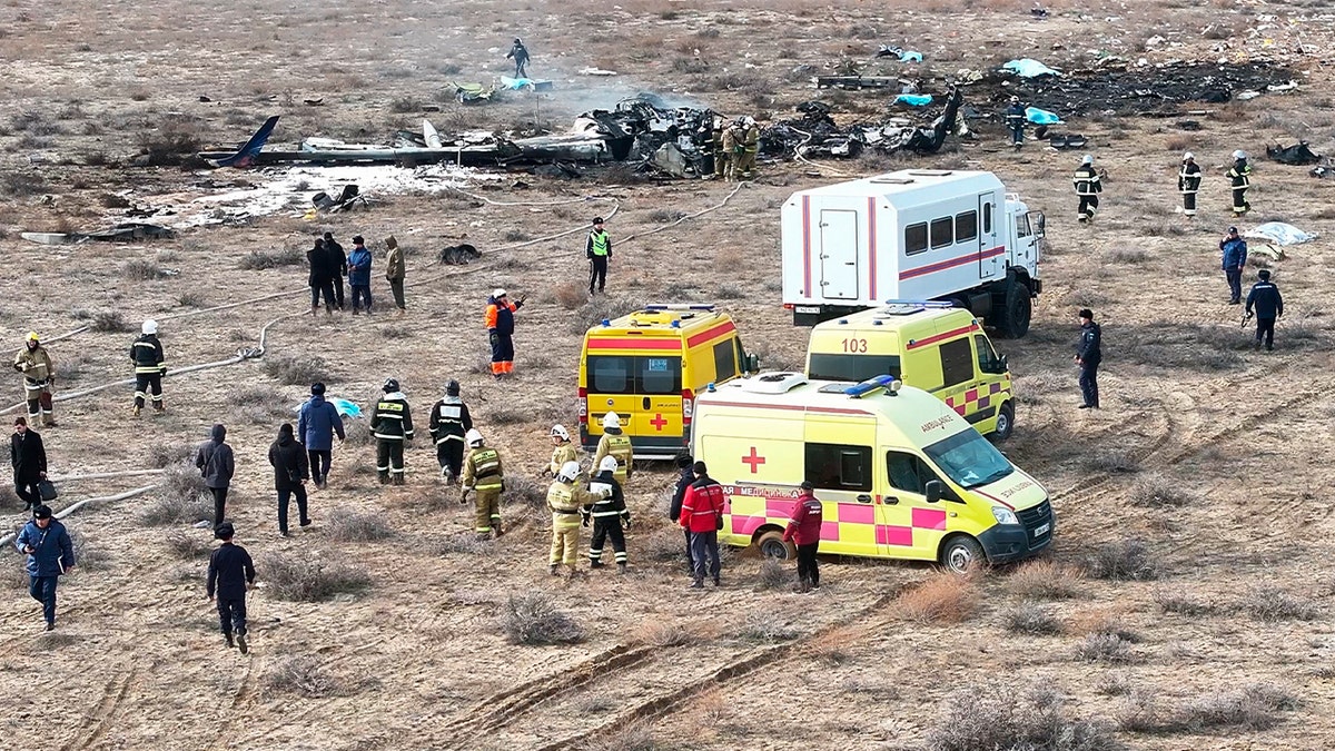 plane crash scene