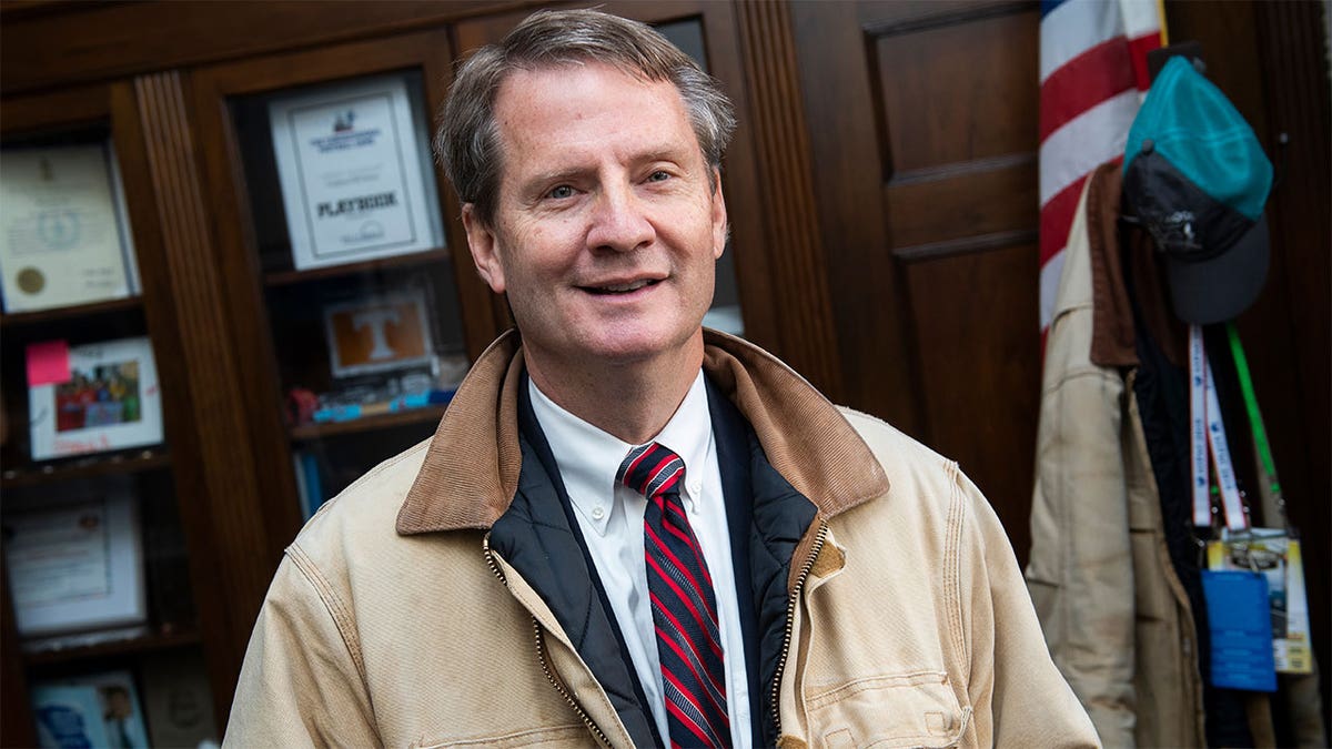 Rep Tim Burchett closeup shot in tan jacket