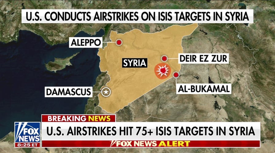 US airstrikes hit 75+ ISIS targets inside Syria 