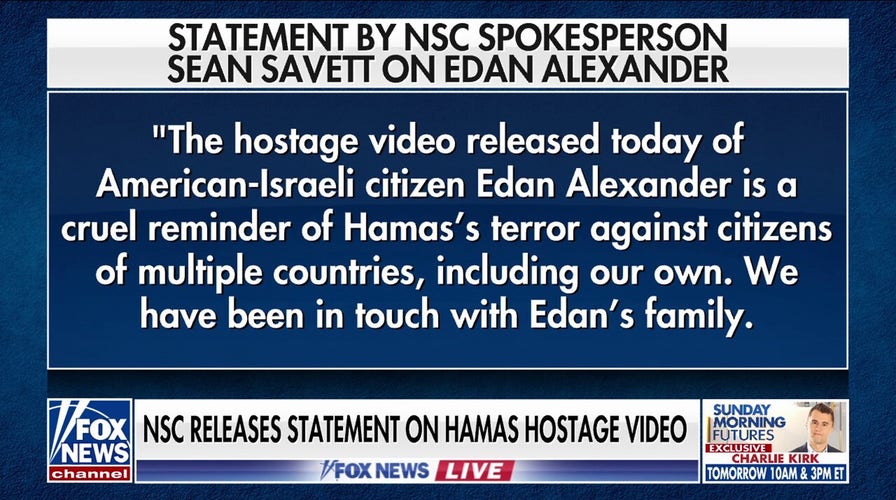 White House responds to Hamas hostage video: ‘Cruel reminder’